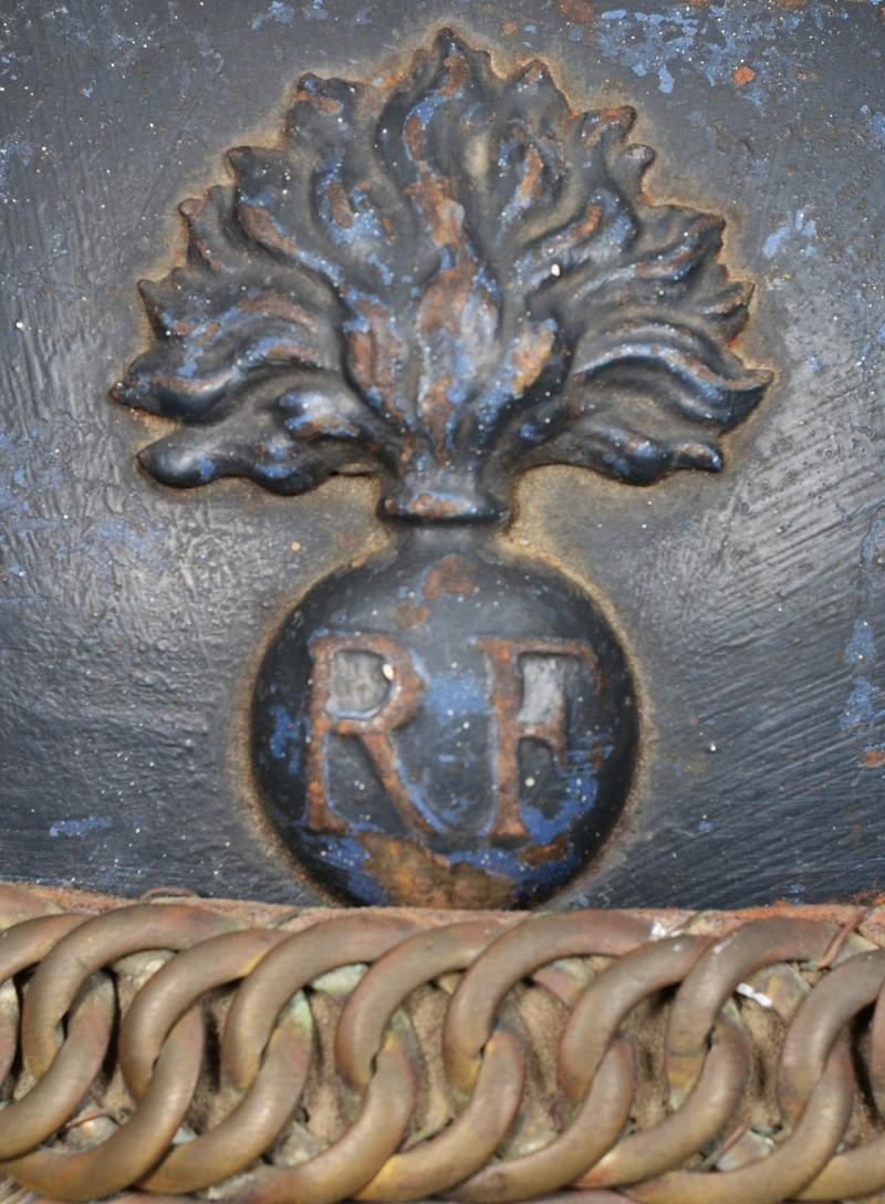 WW1 French Hussars Adrian Steel Helmet — image 3