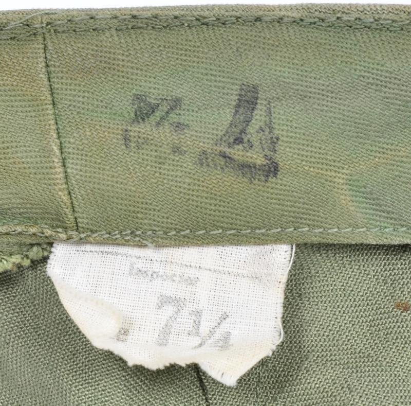 WW2 US Army HBT Combat / Fatigue Cap 1943 Label. — image 7