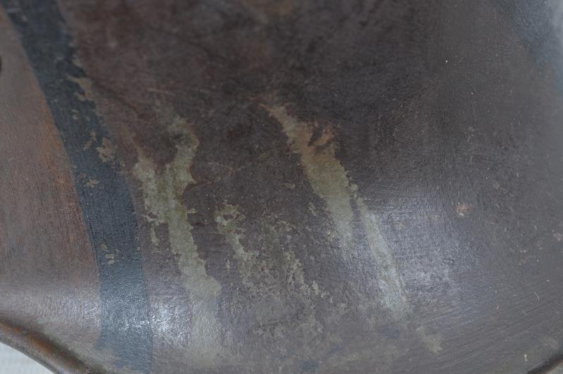 WW1 German Named Post Home M17 Camouflage Helmet With Postage Stamps To Crown — image 10