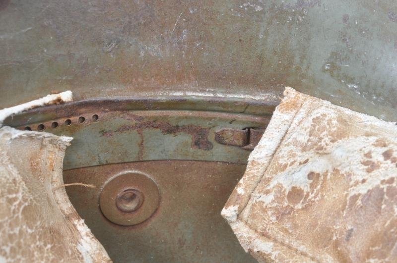 WW1 German Named Post Home M17 Camouflage Helmet With Postage Stamps To Crown — image 15