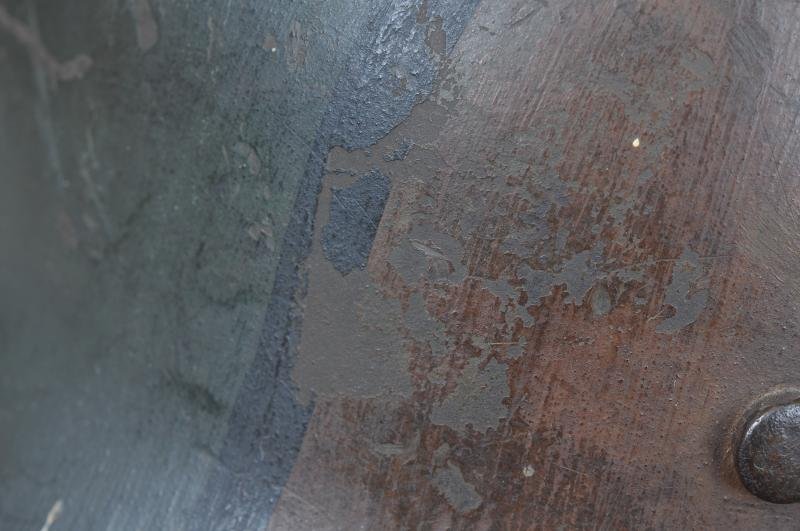 WW1 German Named Post Home M17 Camouflage Helmet With Postage Stamps To Crown — image 8