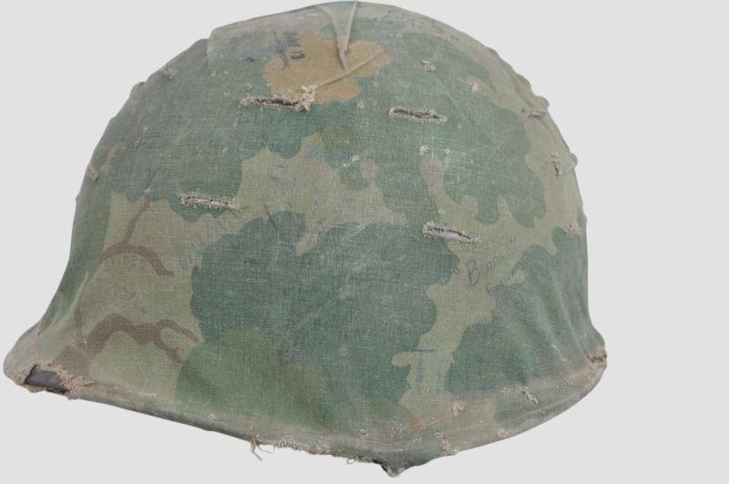 USMC Vietnam War Helmet With Graffiti & USMC Shirt From Same Man — image 11