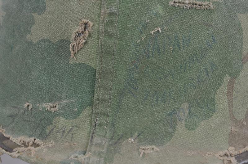 USMC Vietnam War Helmet With Graffiti & USMC Shirt From Same Man — image 13