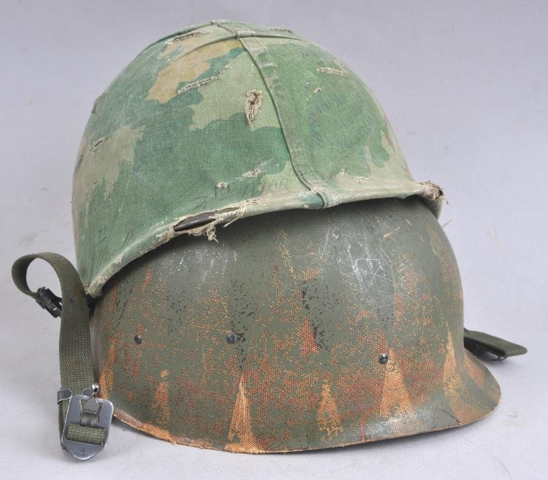 USMC Vietnam War Helmet With Graffiti & USMC Shirt From Same Man — image 15
