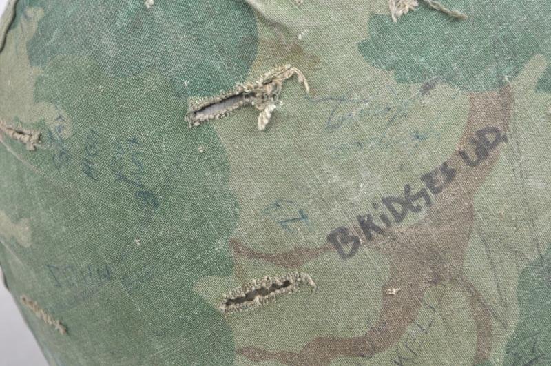 USMC Vietnam War Helmet With Graffiti & USMC Shirt From Same Man — image 16