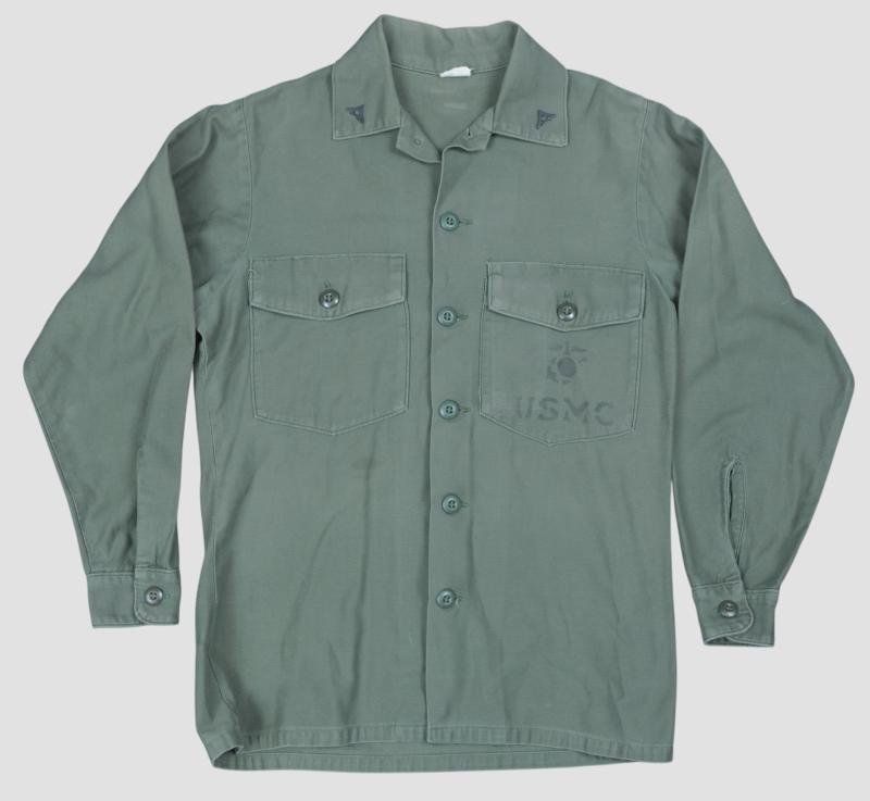 USMC Vietnam War Helmet With Graffiti & USMC Shirt From Same Man — image 20