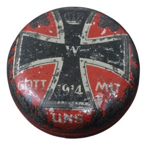 WW1 German 'GOTT MIT UNS' Tobacco Tin