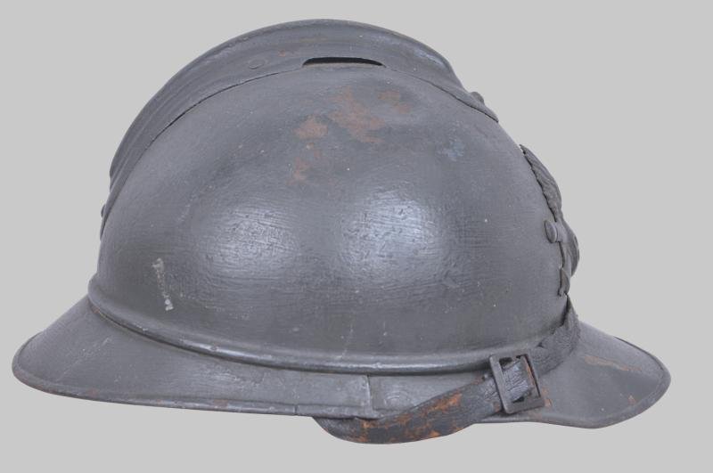 WW1 French Artillery Gunners M15 Adrian Helmet — image 2