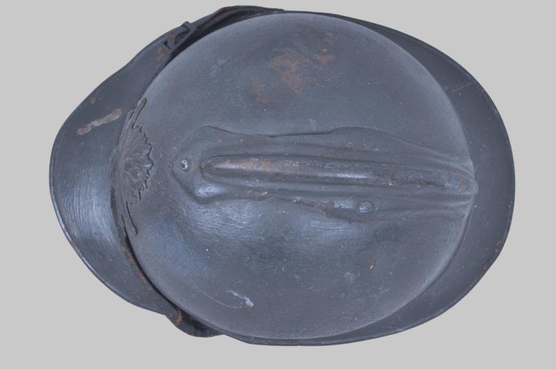 WW1 French Artillery Gunners M15 Adrian Helmet — image 6