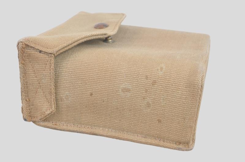 WW2 British Early '37 Patt Webbing Binocular Case 1938 — image 3