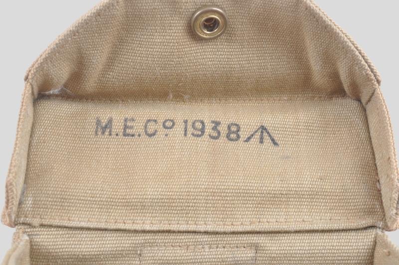 WW2 British Early '37 Patt Webbing Binocular Case 1938 — image 5