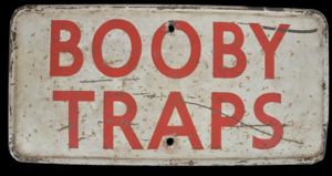 WW2 British Booby Traps Sign