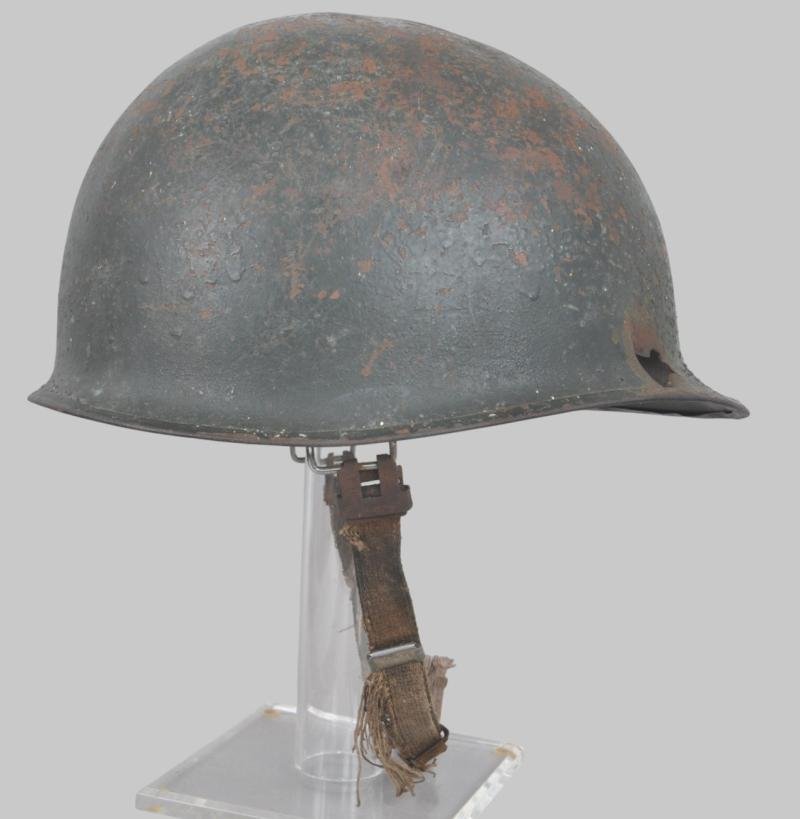 Falklands War 1982 Argentinian Battle Damaged Helmet Shell — image 2