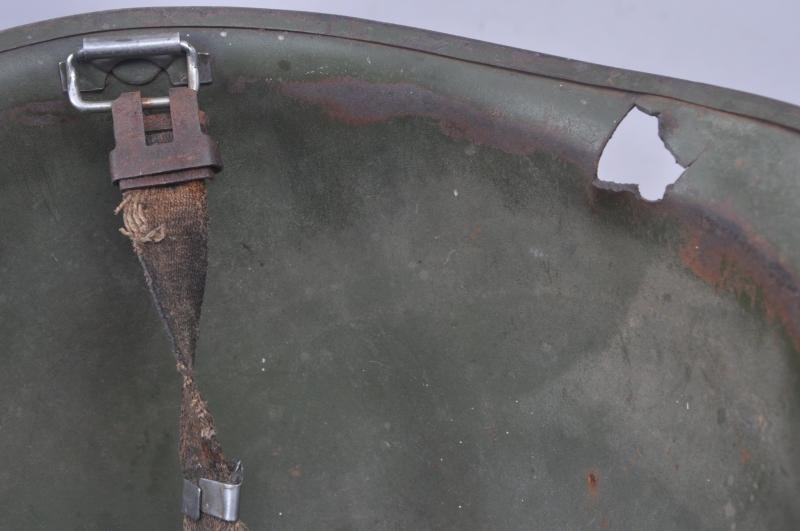 Falklands War 1982 Argentinian Battle Damaged Helmet Shell — image 9