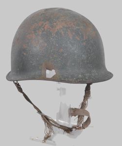 Falklands War 1982 Argentinian Battle Damaged Helmet Shell