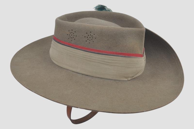 WW2 British Royal Artillery Slouch Hat - West African Rifles Interest — image 3