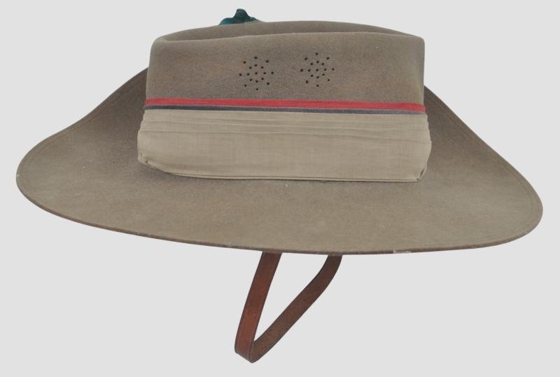 WW2 British Royal Artillery Slouch Hat - West African Rifles Interest — image 4