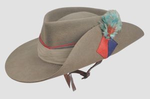 WW2 British Royal Artillery Slouch Hat - West African Rifles …