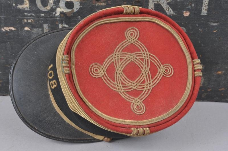 WW1 French 108th Infantry Regiment Officers Kepi & FootLocker — image 3
