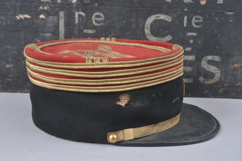 WW1 French 108th Infantry Regiment Officers Kepi & FootLocker — image 5