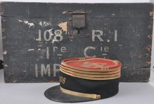 WW1 French 108th Infantry Regiment Officers Kepi & FootLocker