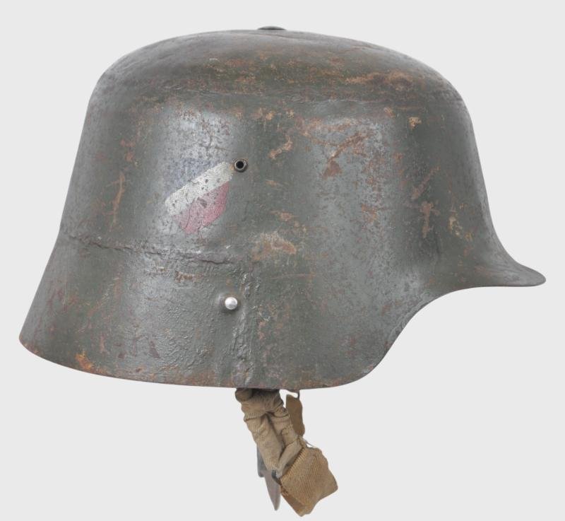 **RARE** British Made German Helmet For Instructional Training 1939 — image 3