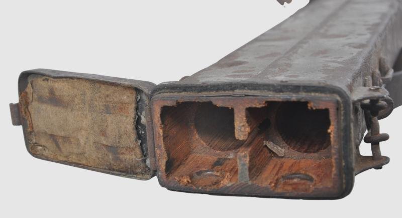 WW1 German MG08 Maxim Machine Gun Barrel Carrier With Shrapnel Hits — image 11