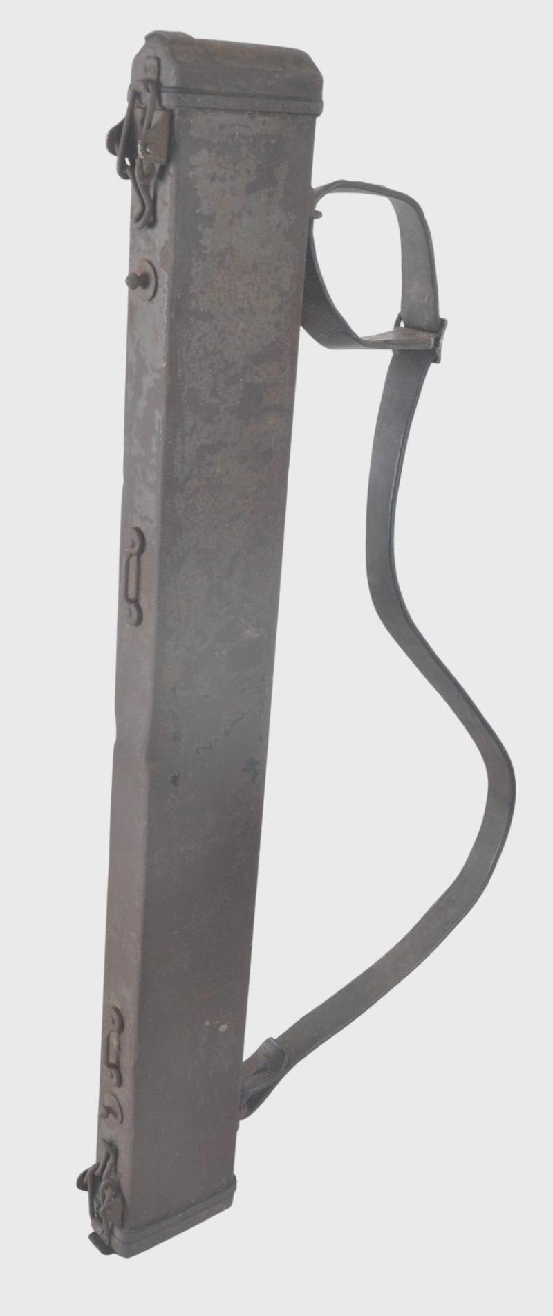 WW1 German MG08 Maxim Machine Gun Barrel Carrier With Shrapnel Hits — image 3