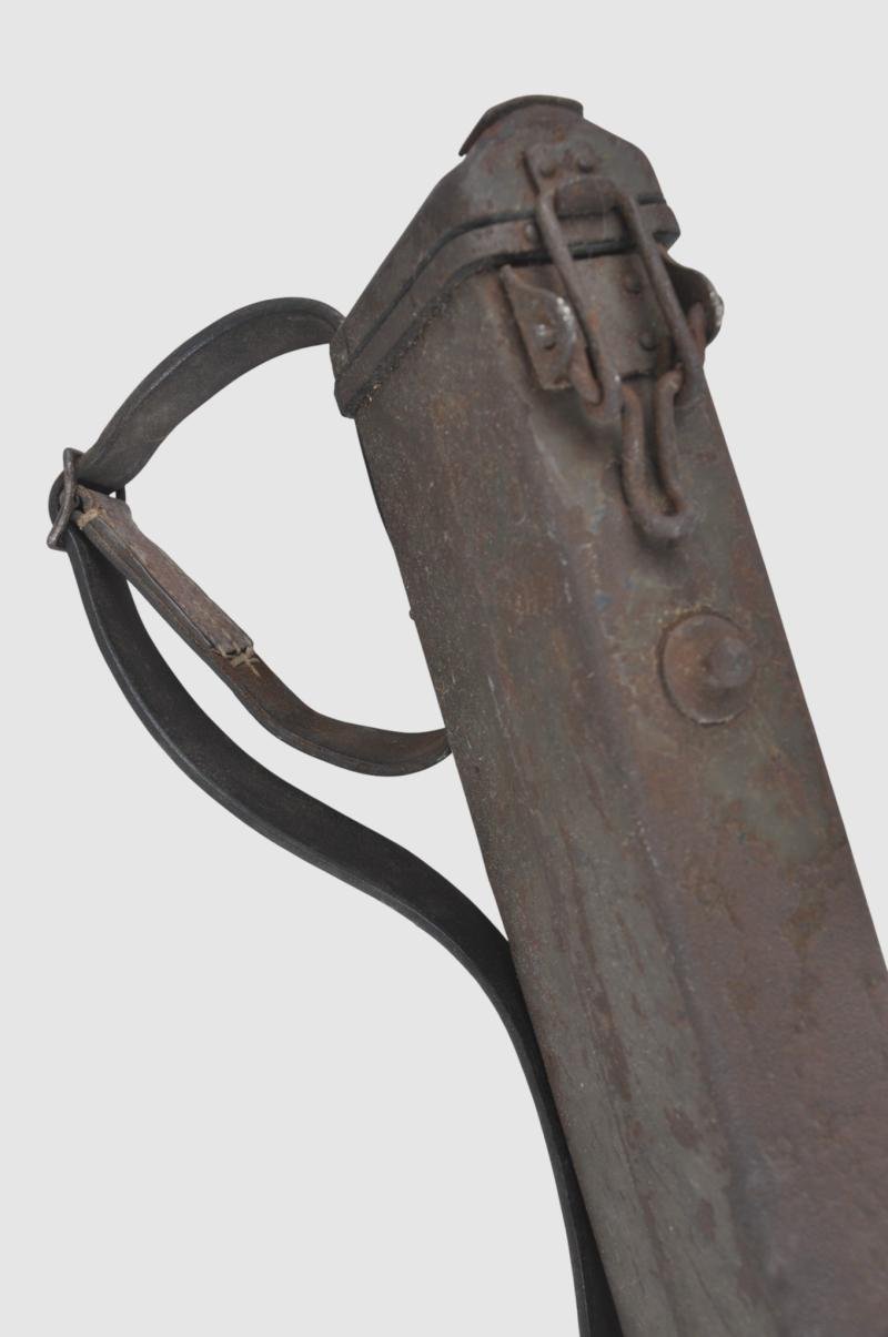 WW1 German MG08 Maxim Machine Gun Barrel Carrier With Shrapnel Hits — image 5