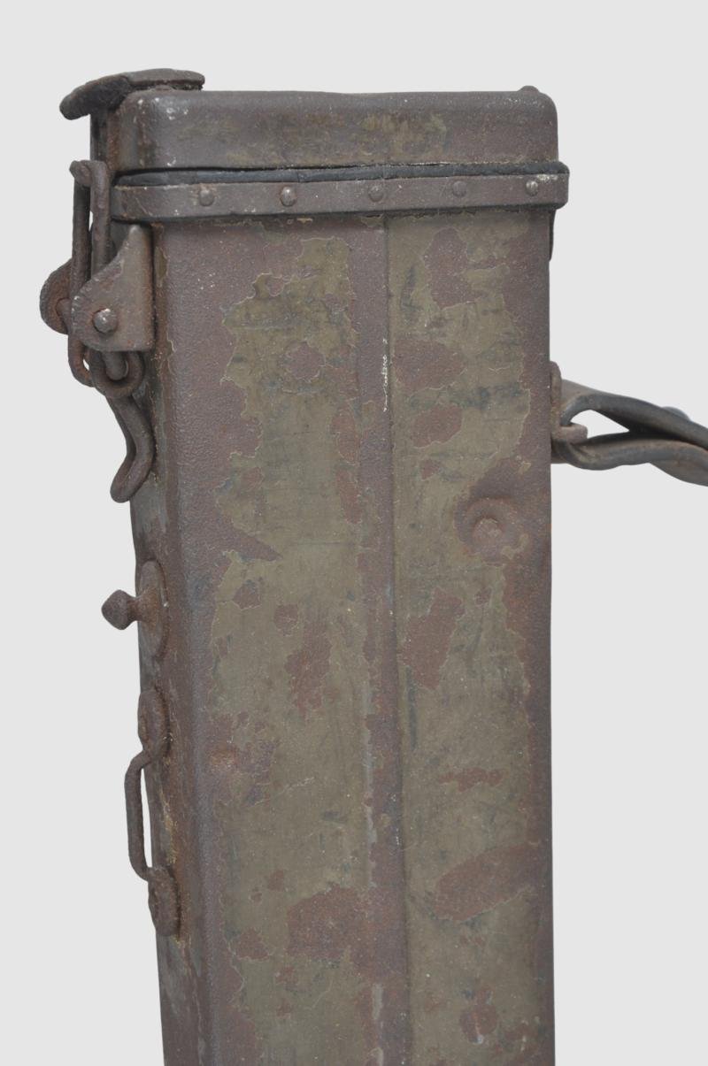 WW1 German MG08 Maxim Machine Gun Barrel Carrier With Shrapnel Hits — image 7