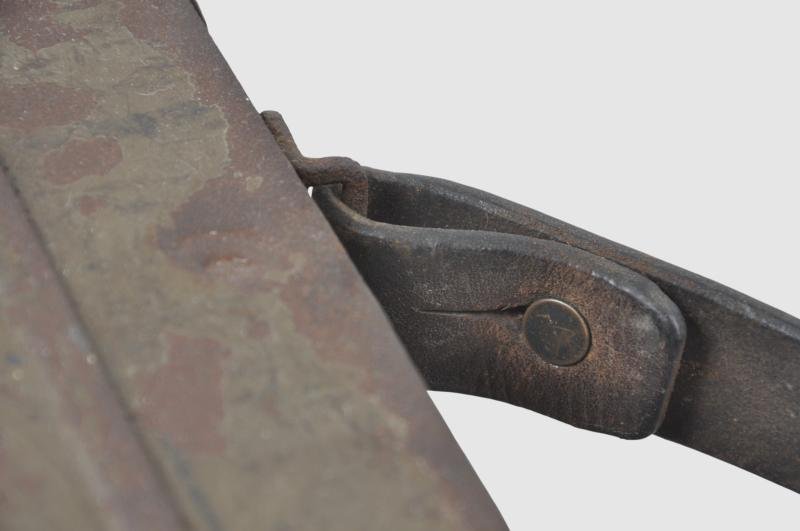 WW1 German MG08 Maxim Machine Gun Barrel Carrier With Shrapnel Hits — image 8