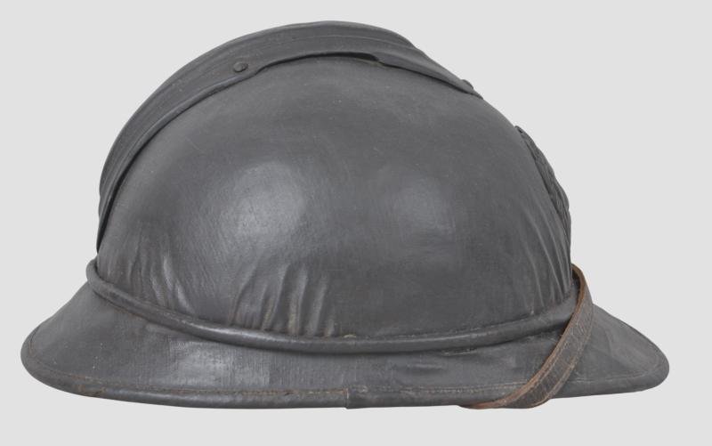 WW1 Belgian Officers Commercial Parade Adrian Helmet- Named 'LANNOY' — image 4