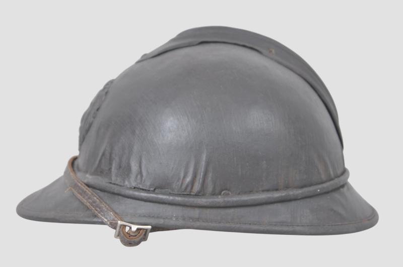 WW1 Belgian Officers Commercial Parade Adrian Helmet- Named 'LANNOY' — image 5