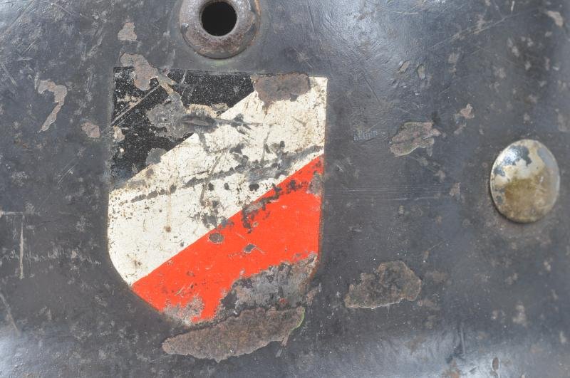 WW2 German M35 Double Decal Helmet- Unit Marked To A Luftwaffe Signals Regiment — image 5