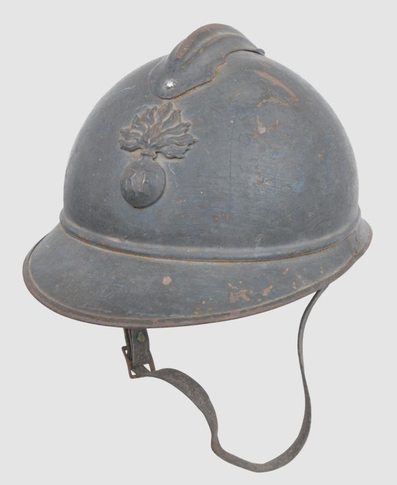WW1 French Infantry M15 Adrian Helmet — image 2