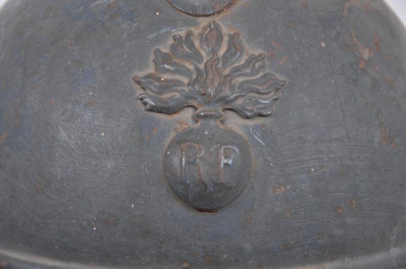 WW1 French Infantry M15 Adrian Helmet — image 6