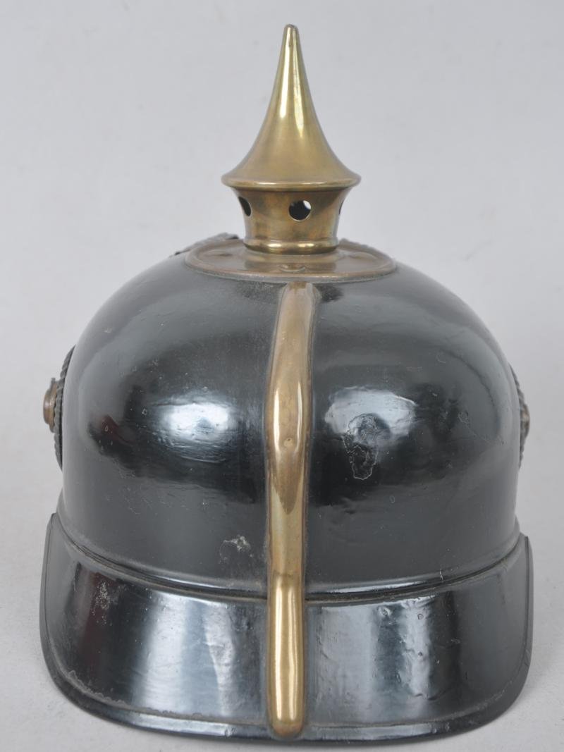 WW1 German One Piece Ersatz Pickelhaube Of Prussia In Tin — image 5
