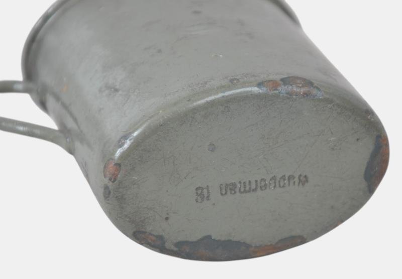 WW1 German Green Enamel Drinking Cup 1918 — image 4