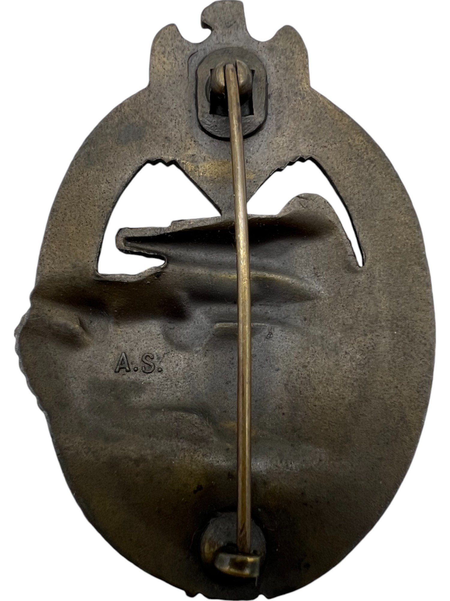 Panzer Assault Badge in bronze by Adolf Scholze, Gablonz. — image 2
