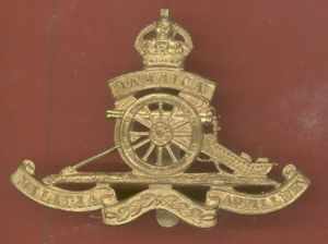 Jamaica Militia Artillery cap badge