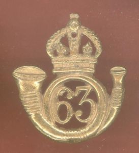 Indian Army 63rd Palamcotta Light Infantry WW1 cap badge