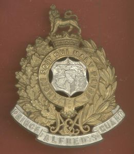 South African Prince Alfred's Guard Victorian helmet plate