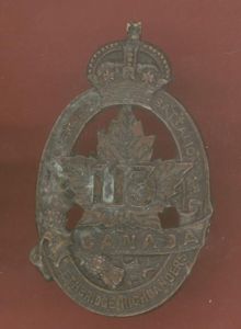 Canadian 113th Bn Lethbridge Highlanders WW1 CEF cap badge