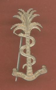 Sudan Defence Force Medical Corps Officer's HM silver cap / …