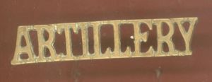 Indian Army ARTILLERY shoulder title