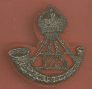 Indian Army 125th Napier's Rifles WW1 pagri badge