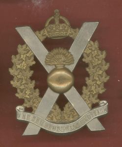 Canadian New Brunswick Scottish WW2 glengarry badge