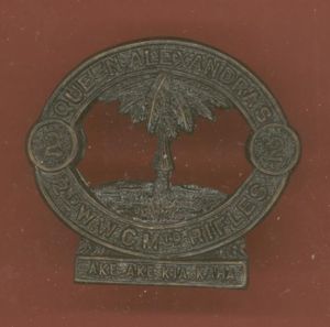 New Zealand 2nd Queen Alexandra's (Wellington West Coast) Mounted Rifles …