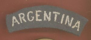 ARGENTINA Royal Air Force WW2 cloth shoulder title