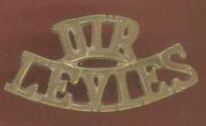 Indian Army DIR LEVIES WW1 shoulder title